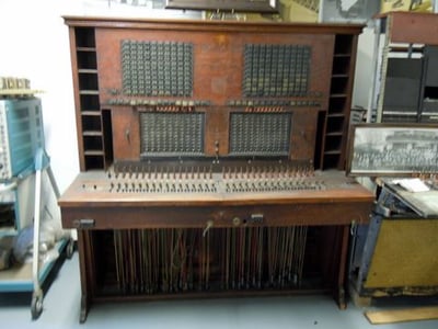 Phone Operations Board. The Operator would move the wire to connect the callers
